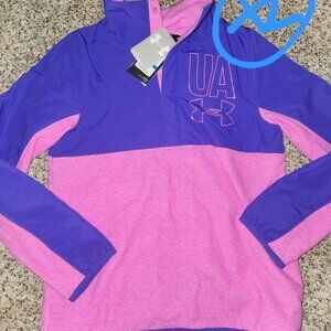 Under Armour Fleece pullover jacket NWT in a GIRL'S size XL